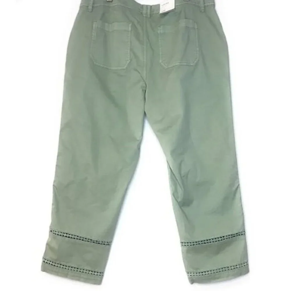 Style & Co Women Green Capri Pants Size 12 NEW